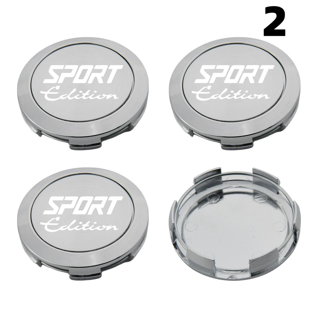 1Set/4PCS 64MM OD / 62MM ID Cap For Rims RACING SPORT Logo Wheel Center Cap Sport Car Wheel Cover Hub Caps