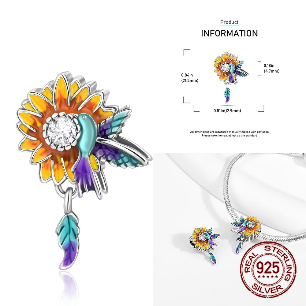 Měď Barevné Macešky Sedmikrásky Květiny Víla Elfové Motýl Přívěsek Korálek Vhodný pro Náramek Butik Sladěný Dárek