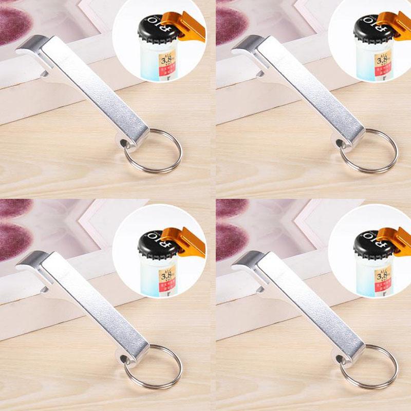 1/2/3/4/5/6Pcs Portable Beer Bottle Opener Keychain Mini Pocket Metal Beverage Bottle Opener1