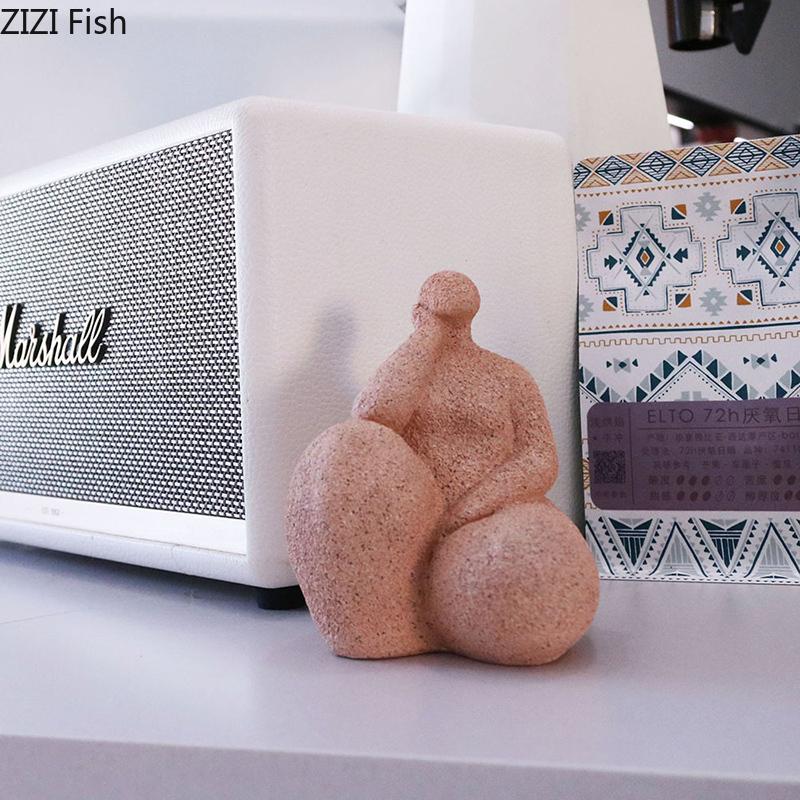 Fette Mädchen Yoga Figuren Statue Schreibtisch Dekoration Ornamente Fette Frau Tänzerin Abstrakte Figur Harz Skulptur Raum Ästhetische Deko