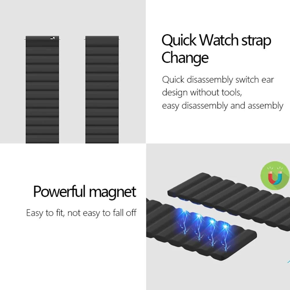 22mm Watch Silicone Strap for CMF Watch Pro 2 Magnetic Loop Sport Wristband Bracelet CMF Watch Pro 2 Smartwatch Band Accessories 3