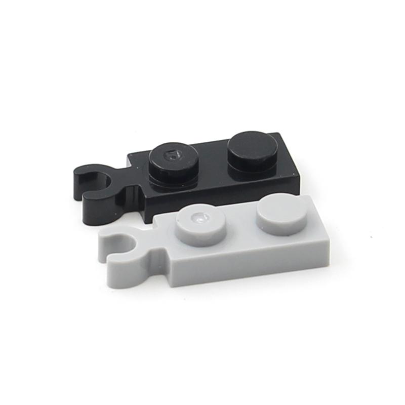 Rainbow Pig MOC Parts 78256 Plate, Modified 1 x 2 with Clip Compatible Building Blocks Particle DIY Assmble Kids Tech Toys Gift