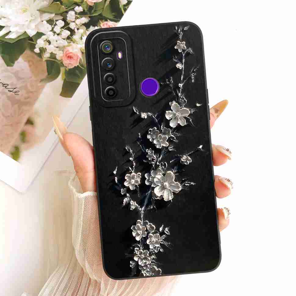 For Oppo Realme 5 Case Soft Silicone Stylish Butterfly Phone Cases For Realme 5 Realme5 RMX1911 RMX1919 Case Cover Bumper