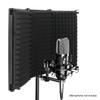 Microphone Isolation Shield Professional Absorbing Foam Panel Filter Vocal Foldable Recording Microphone Sound Shield
