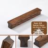 Maniglia per armadio minimalista giapponese in legno massello con impugnatura in noce
