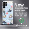 cute Otter Phone Case For Samsung S26 S25 S24 S23 S22 S21 Plus Ultra Note20 Glass Magnetic Case