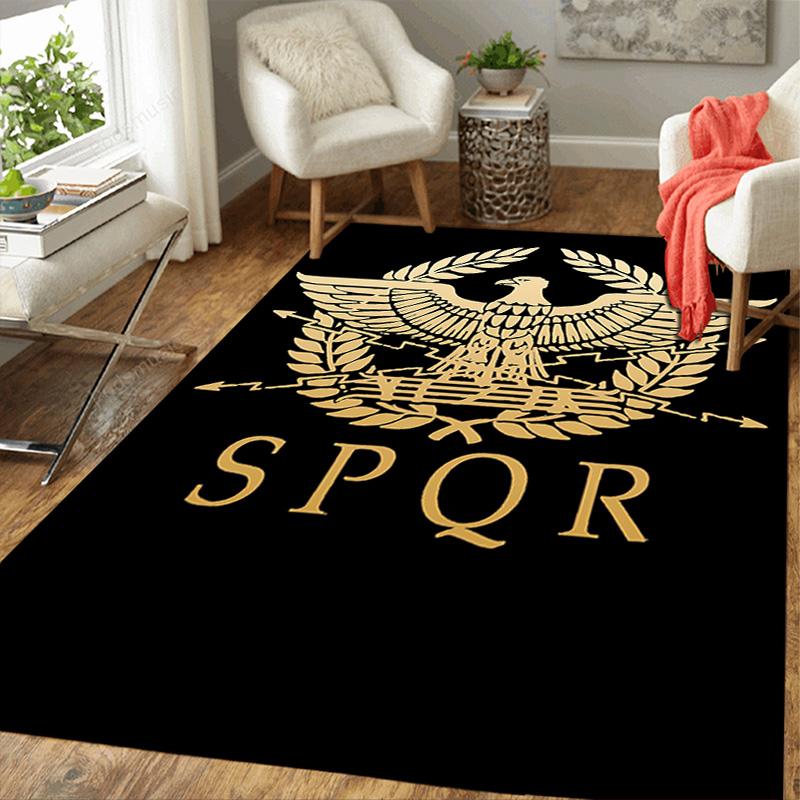 Ancient Roman Empire SPQR Rug Floor Mat for Living Room or Bedroom Soft and Comfortable Carpet a Gift for Birthday and Holiday.MFF0918248