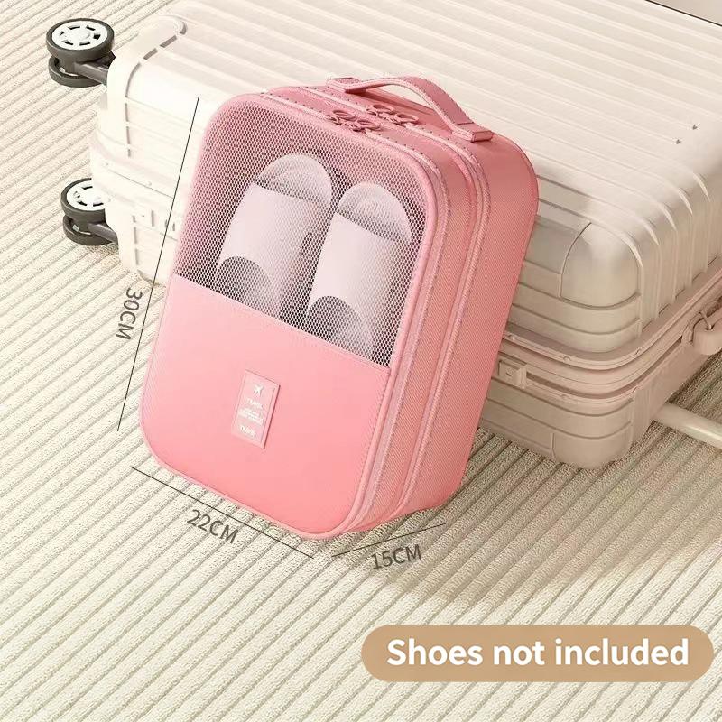 Portable Shoe Bag Dustproof Waterproof Large Capacity Foldable Storage Organizer for Travel Gym Daily Use 1Pcs