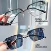 Pochromic Anti Radiation Glasses Eyeglass Eyeglasses for Woman Men Vintage Eyebrow Frame