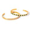 European-American Zircon Titanium Steel Bracelet: Luxurious, Star-Studded, Versatile Stainless Steel Jewelry for Women