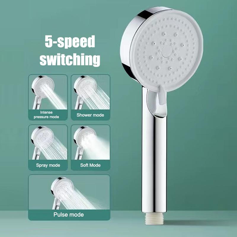 Shower Booster Head Shower Head Bathroom Shower Hand Shower Head Holder Set