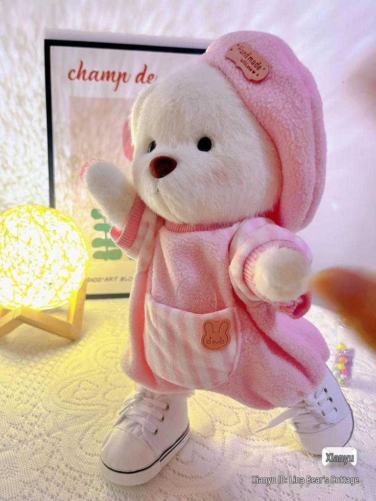 Jucărie de pluș Lina Bear de 30 cm cu pijama de travestit