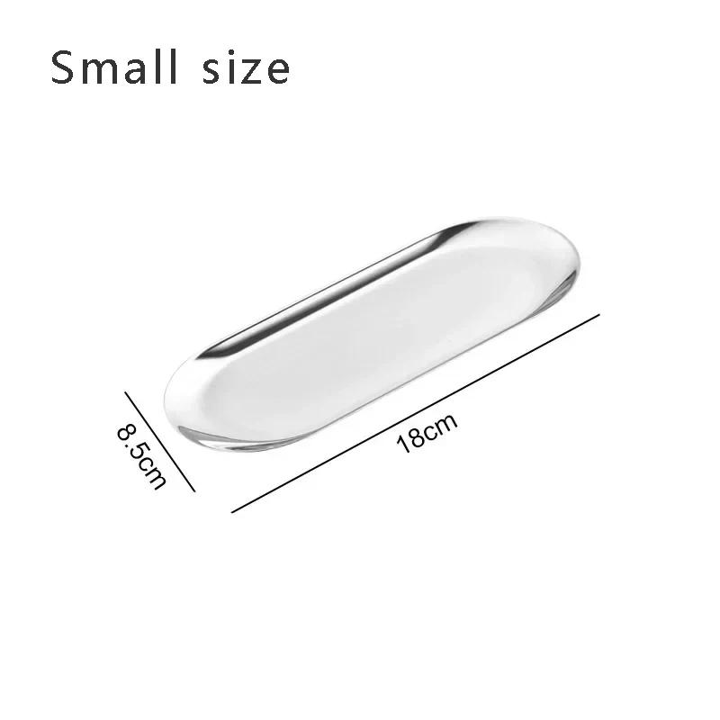 

Поднос для хранения косметики из нержавеющей стали, пластина для маникюра и дизайна ногтей, пинцеты, кусачки, контейнер для ручек, поднос для демонстрации десертов и тортов