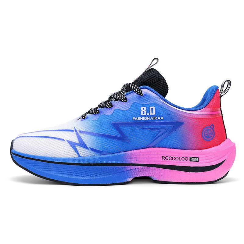 Carbon board running shoes autumn and winter sports students and older children professional sports racing air cushion running shoes