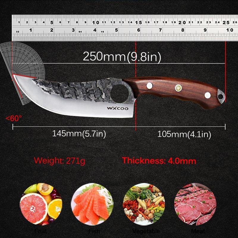 Kitchen Knife Household Stainless Steel Division Knife Meat Knife Killing Meat Knife Fruit Knife Kitchen Knife