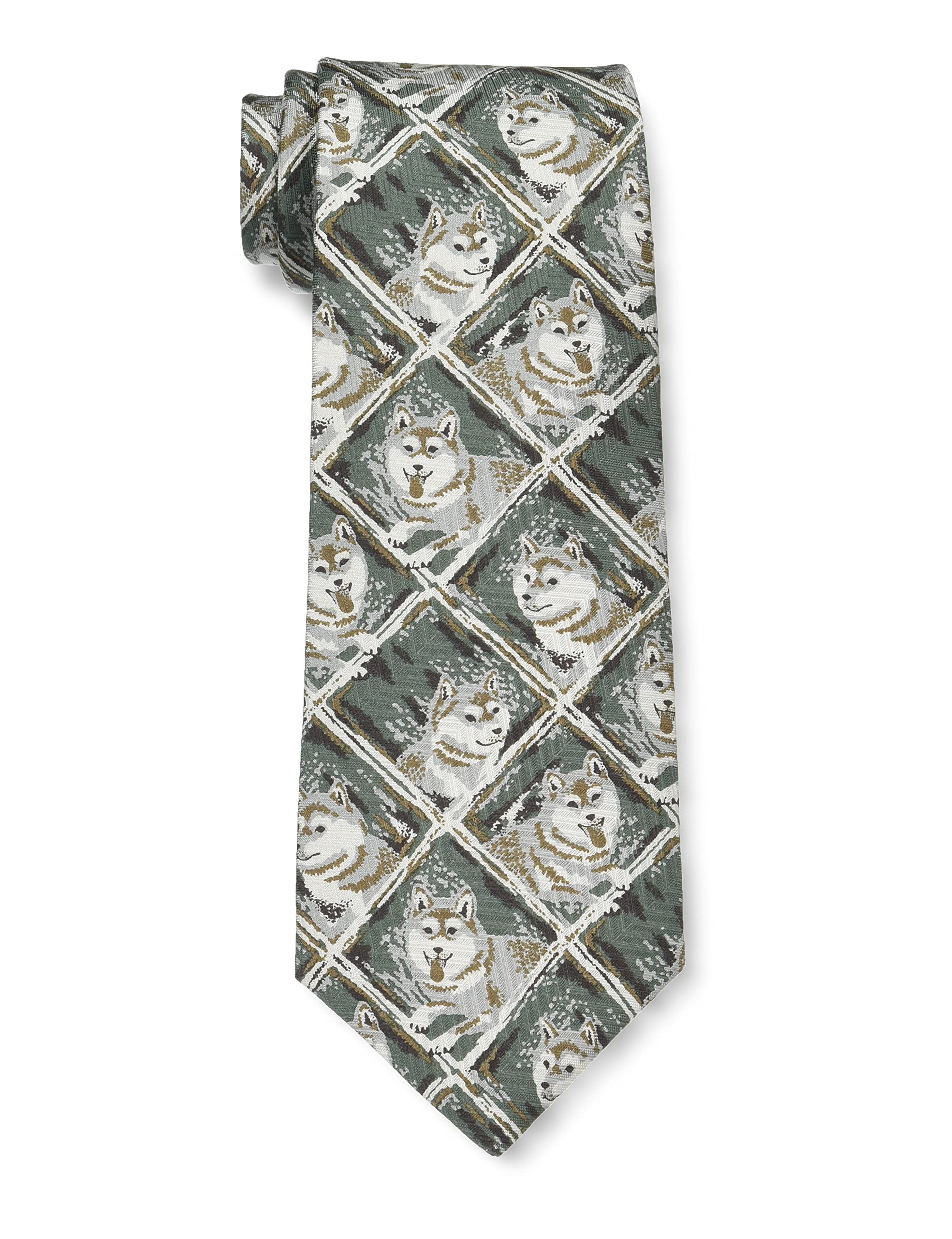 [Bluebell Land] Pet Shop Necktie, Green, Tie Width 8.5cm, Total Length 142cm
