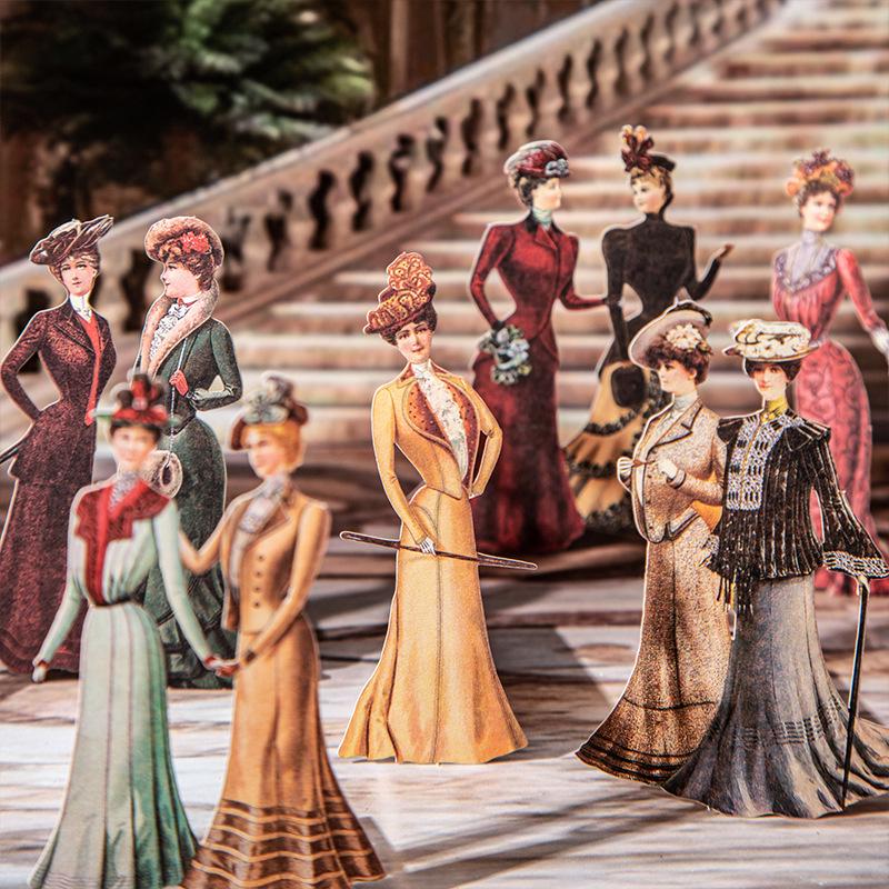 Retro Fashion Character Sticker Pack: A Beautiful Day Series
