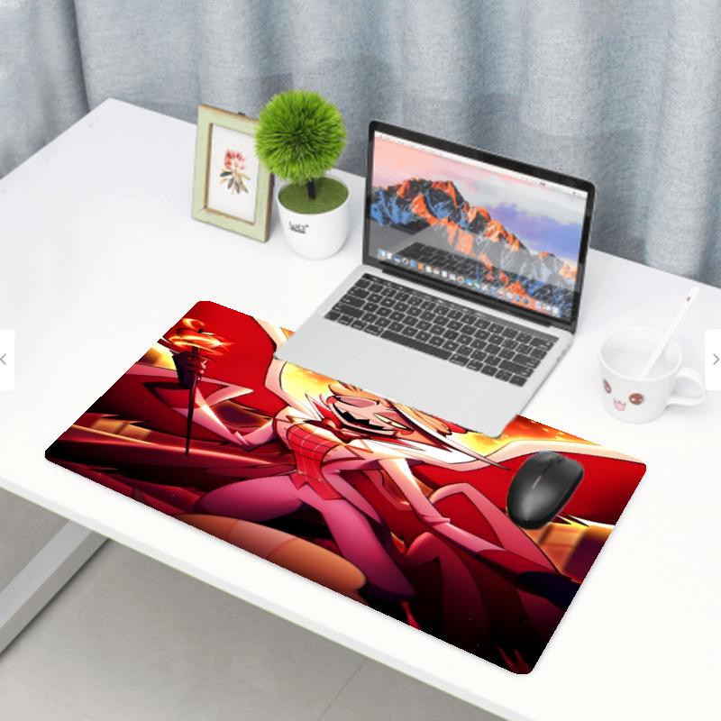 Hazbin Hotel Print Mouse Pad, Anti‑Slip Desktop keyboard Mat, for PC Laptop Gaming Working Daily Use, Cool Festival Birthday Gift