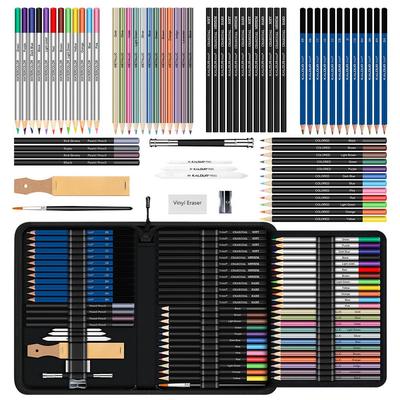 KALOUR 72-Piece Professional Sketching & Drawing Pencil Set for Fine Arts