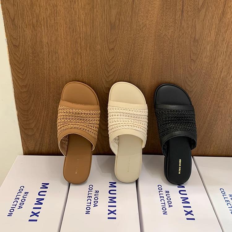 Модная плоская обувь женские тапочки летние клоги женские мягкая резина пляжные повседневные сандалии шлепанцы обувь для отдыха женские тапочки на выход