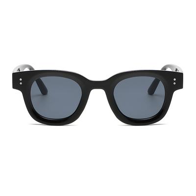 New Ocean Film Retro Oval Frame Sun Glasses Thickened Small Frame Fashion Sunglasses Female Simplified Design