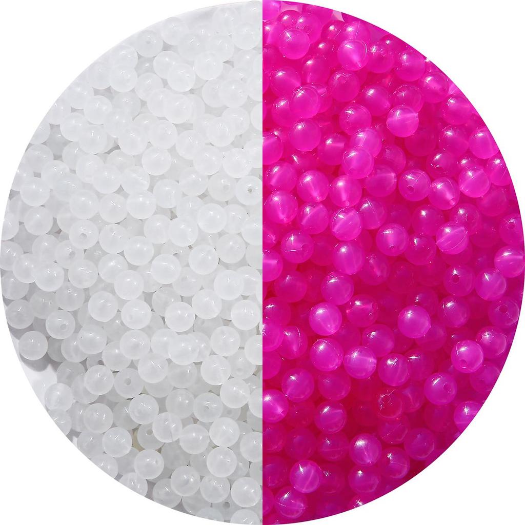 20g/bag 8mm Acrylic Beads Can Change Color Under UV Light DIY Bracelet Necklace Earrings Jewelry Accessories