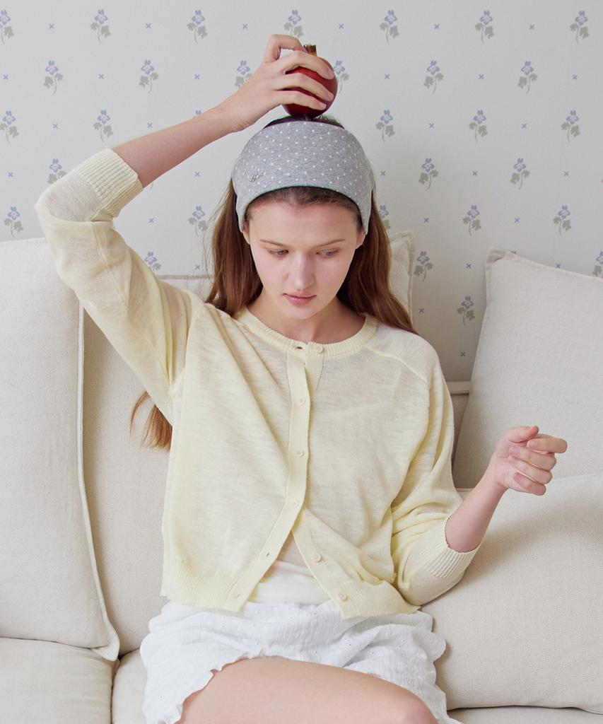 Minco Dot Cozy Hairband_Gray