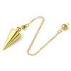 Cone 100% Copper Brass Metal Pendant Pendulum for Divination Dowsing Reiki Healing Egyptian Isis Pendulos Professional A001