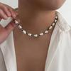 Salircon Einzigartige Kreative Holzperlen Muschel Kette Halskette für Männer Surfer Sommer Ozean Strand Urlaub Schlüsselbein Kette Schmuck