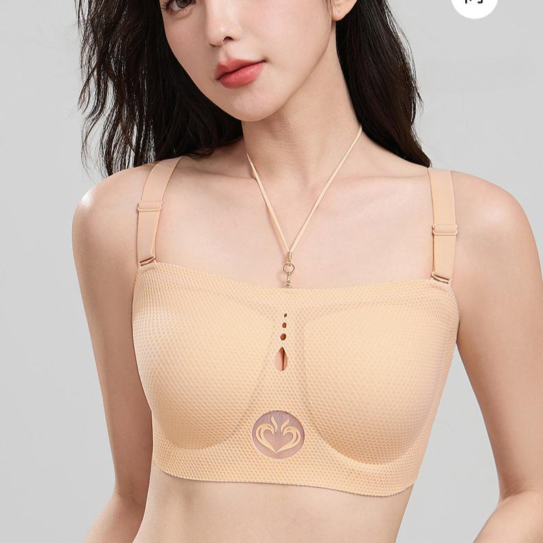 Non Slip Strapless Bra Women's Strapless Bra Anti Glare Bra Wrapped Bra Beautiful Back Gathered Bra