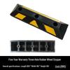 Rubber & Plastic Wheel Chock: Anti-Collision Parking Stopper for Garage and Reversing.
