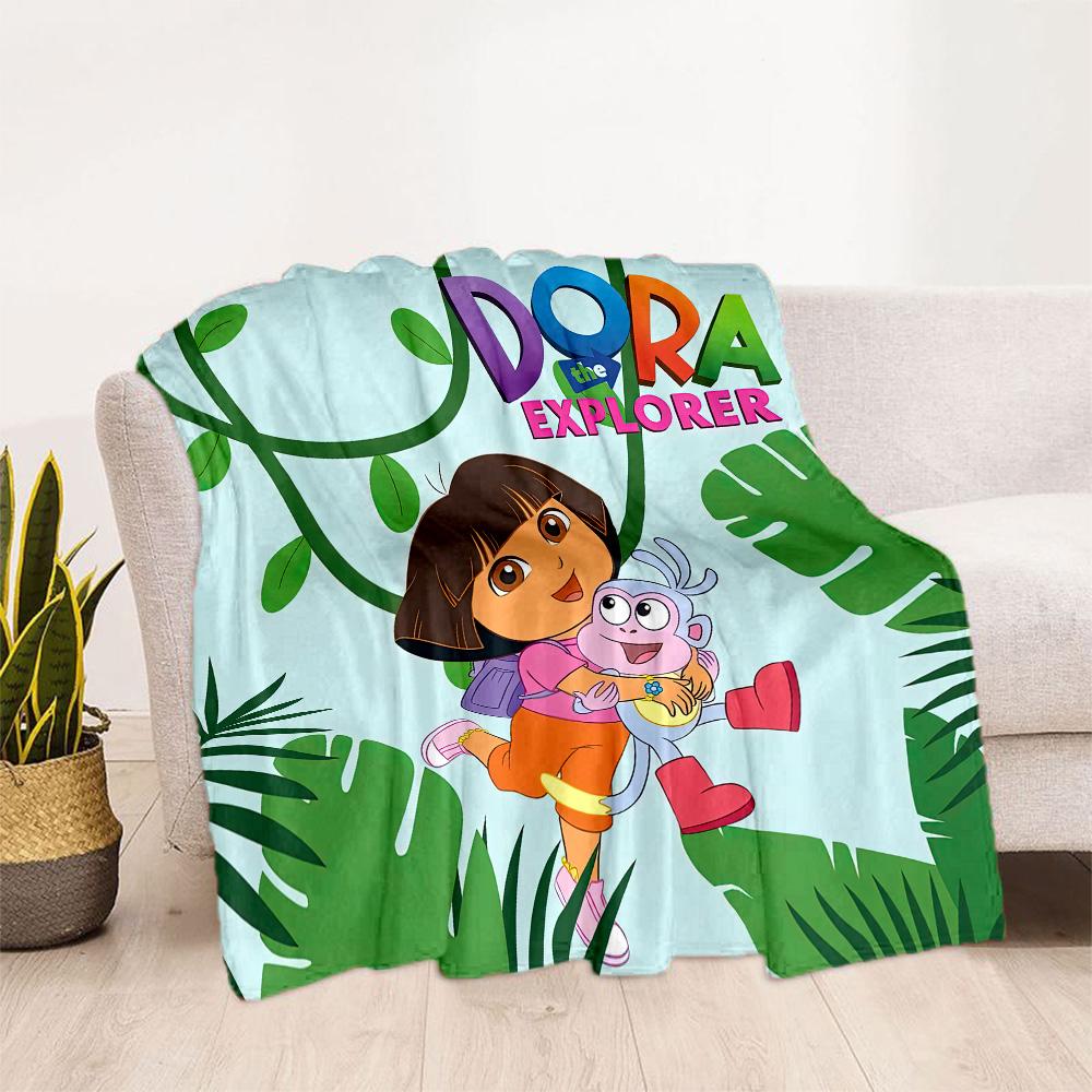 Dora Explorer Blanket Ultra-Soft Suitable for Picnics Livingroom Seaside Four Seasons Multipurpose Warmthful Decor Gifts For Family Or Friends