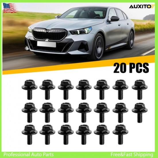 

X M6-1.0 Long 20 10mm 16mm x 17mm Washer Hex Body Bolts Screws Fastener Fender