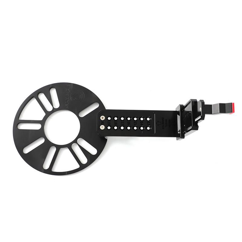Universal Vehicle Wheel Fitment Offset Tool Car Offset Measurement Gauge Wheel Hub Tool for 13”-20” Auto Wheel Hub Measure Tools чёрный