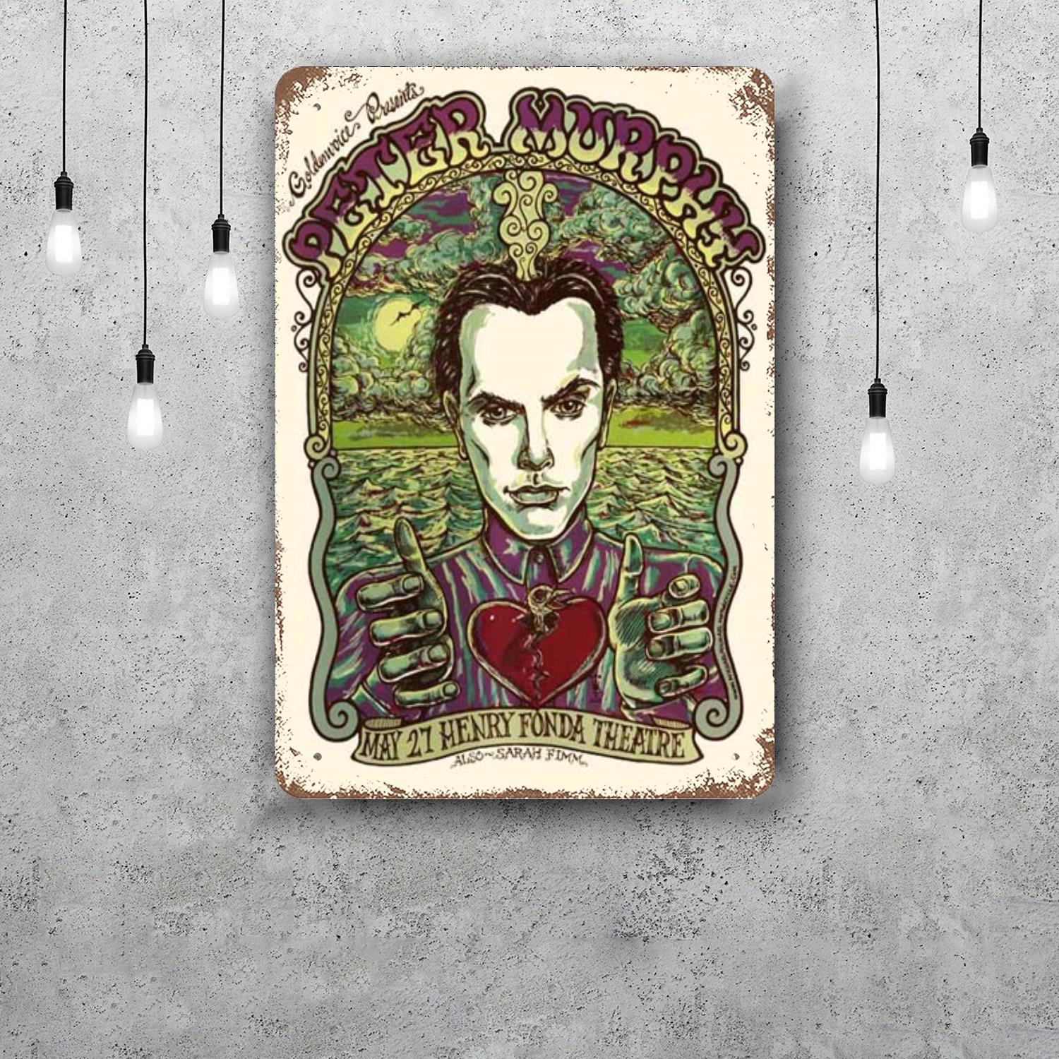 

Peter Murphy Vintage Tin Sign Home Decor Wall Decor Art Wall Mural Room Decoration Decor Retro Metal Sign Plate Bar Posters 20x30cm（7.8x11.8inch）
