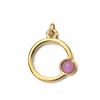18K Gold-Plated Stainless Steel Necklace with Natural Stone Star, Moon & Sun Pendant