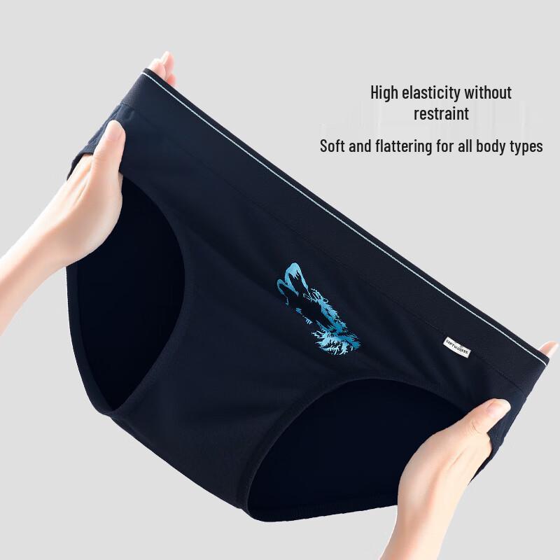 SEPTWOLVES Herren Slips aus reiner Baumwolle, antibakteriell (4 Packung)