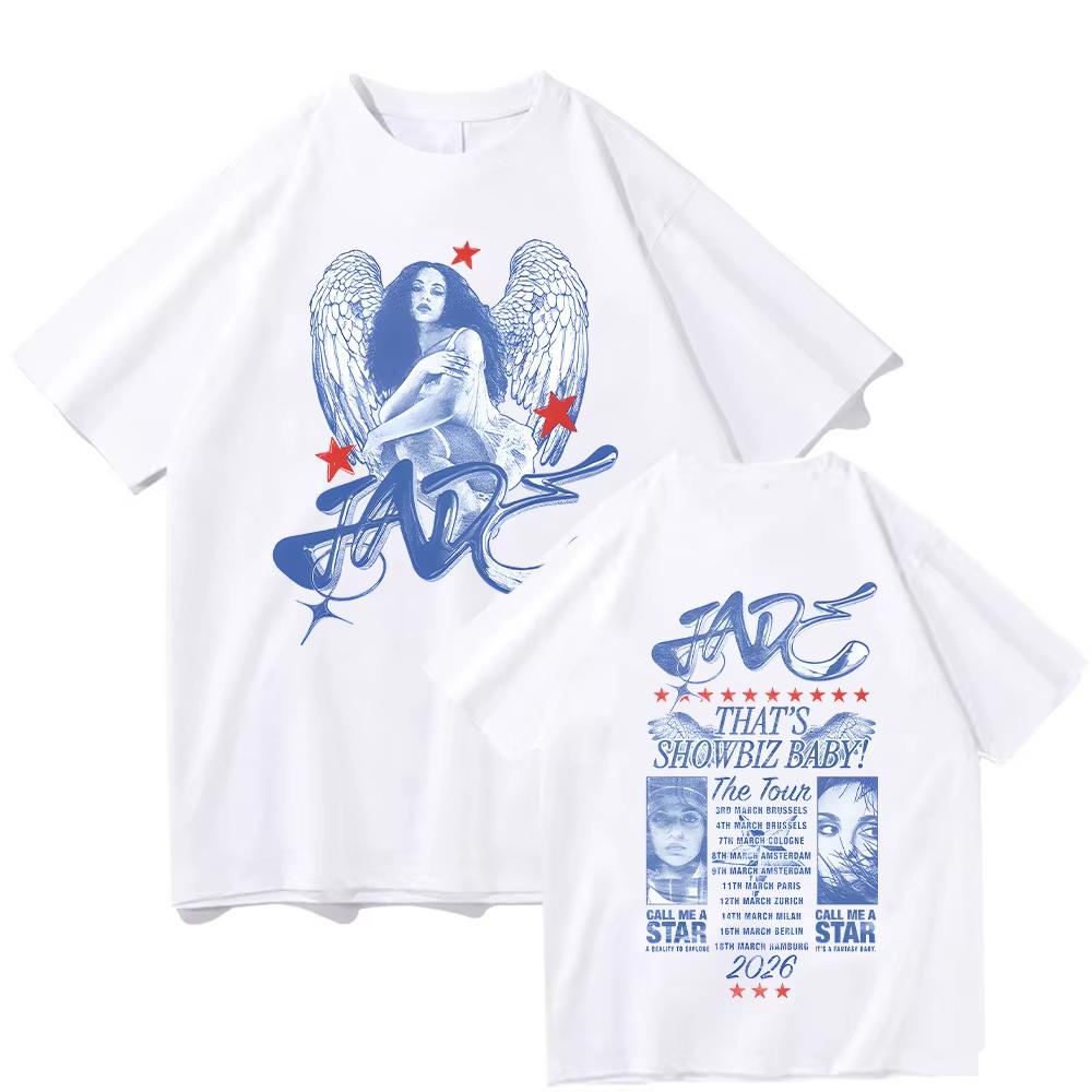 ThatS Showbiz Baby Tour 2026 T-shirt con data Jade Thirlwall T-shirt Estive Cotone Alta Qualità Nuova Punk Abbigliamento Top Unisex