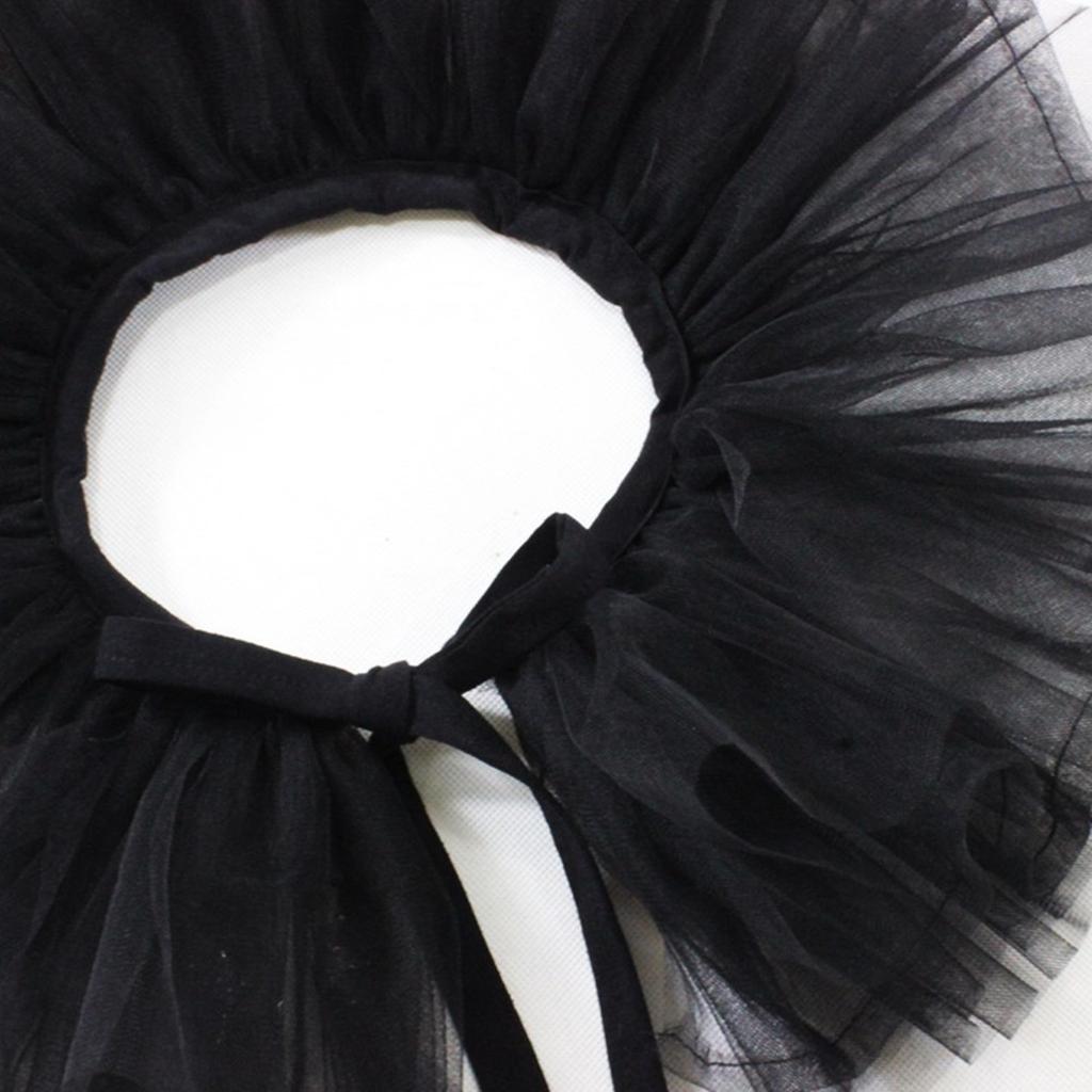 Girls Ladies Victorian Renaissance Detachable Ruffled Lace Jabot Neck Collar Stage Party Steampunk Costume Accessory