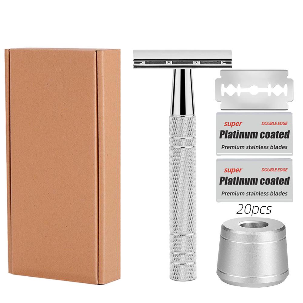 Retro Double-Sided Platinum Manual Shaving Razor