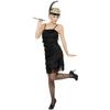 Smiffys Womens/Ladies Deluxe Flapper Fringe Costume Set