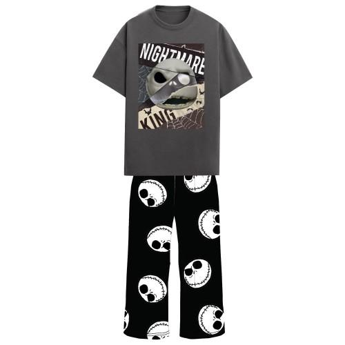 Nightmare Before Christmas Mens Jack Skellington Spider Web Pyjama Set