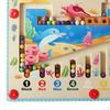 Wooden Magnetics Beads Board Puzzle for Ages 35 Birthday Gift Preschool Toy marine