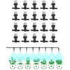 Mist Misting Sprinkler Tee Joints,for Flower Cooling System Garden Irrigation