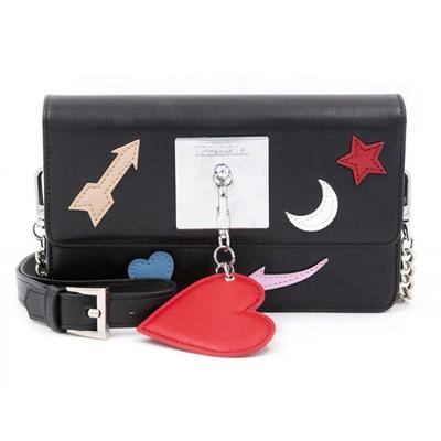 Sac épaule Plate Icons Black with Charm Iphoria - Plate Icons Black xith Charm