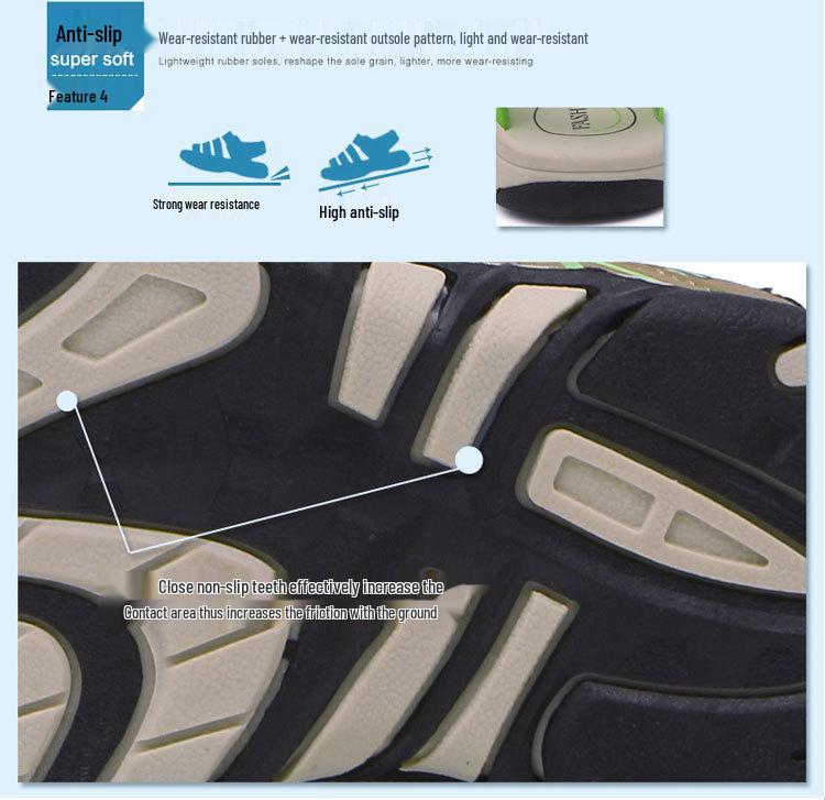 2022 Summer Boys' Cross-border Beach Sandals - Kids' Sandals for Primary and Secondary Students