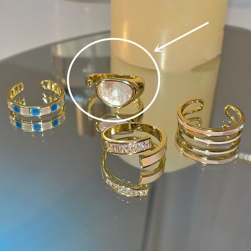 Stackable Geometry Ring Adjustable Jewelry Index Finger Rings Decoration Gift