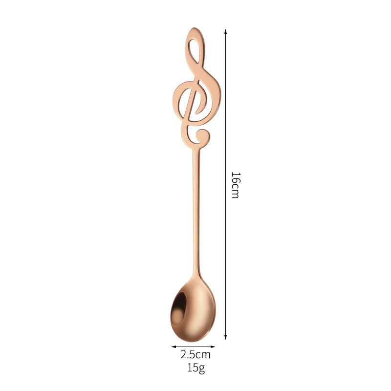 Kitchen Supplies Note Stainless Steel Coffee Spoon Snack Small Meal Spoon