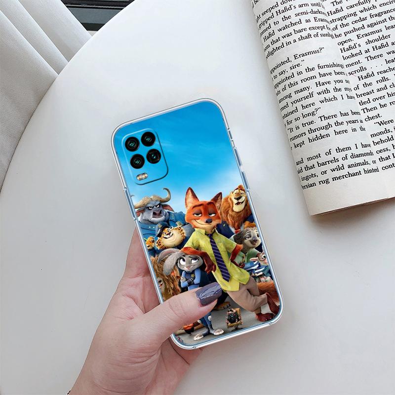 Zootopia Disney Transparent Phone Case for Motorola Moto G7 G8 G9 G84 G85 G73 G24 G15 Z2 Play Power Plus