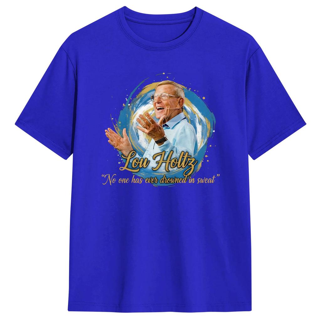 Lou Holtz Lovers TShirt Summer 100 Cotton TShirts For Adult Hip Hop Casual Tee Shirt Short Sleeve Streetwear Top Tees